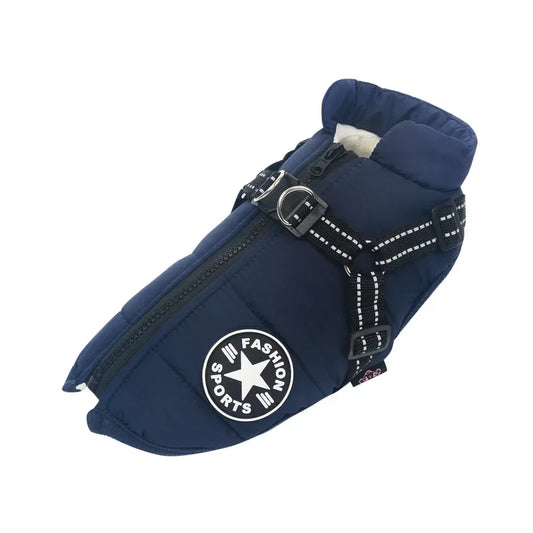 Large Dog Jacket with Harness